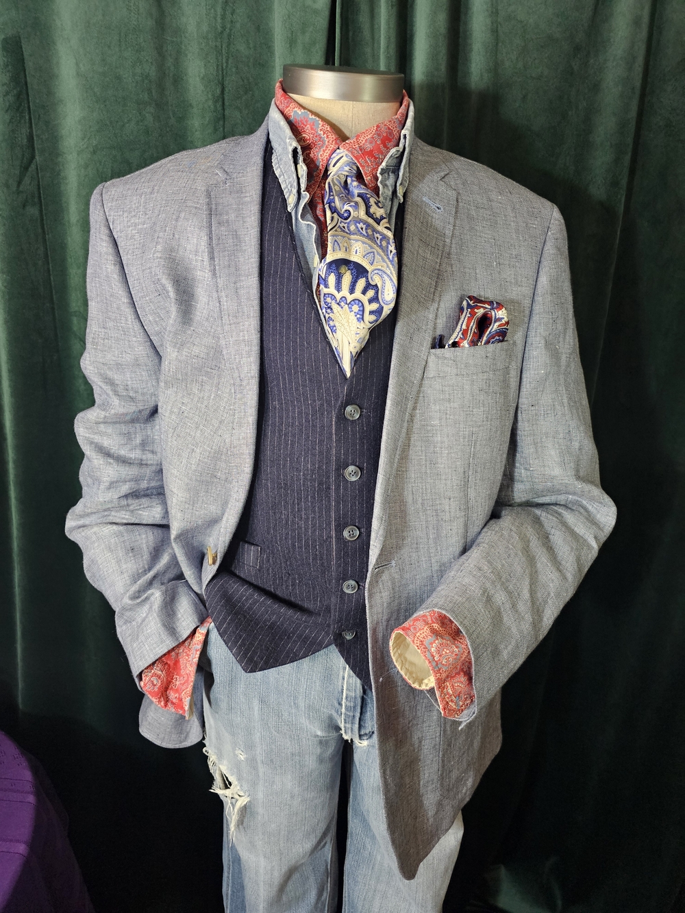 Murano Light Gray Blue Blazer